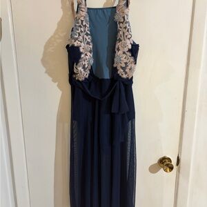 Revolution Navy Blue costume with Floral Lace
